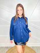 Restock: Good Feeling Shacket-200 Jackets/Shackets-White Birch-Heathered Boho Boutique, Women's Fashion and Accessories in Palmetto, FL