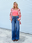 Fifth Avenue Wide Leg Jeans by Risen-190 JEANS-Risen Jeans-Heathered Boho Boutique, Women's Fashion and Accessories in Palmetto, FL