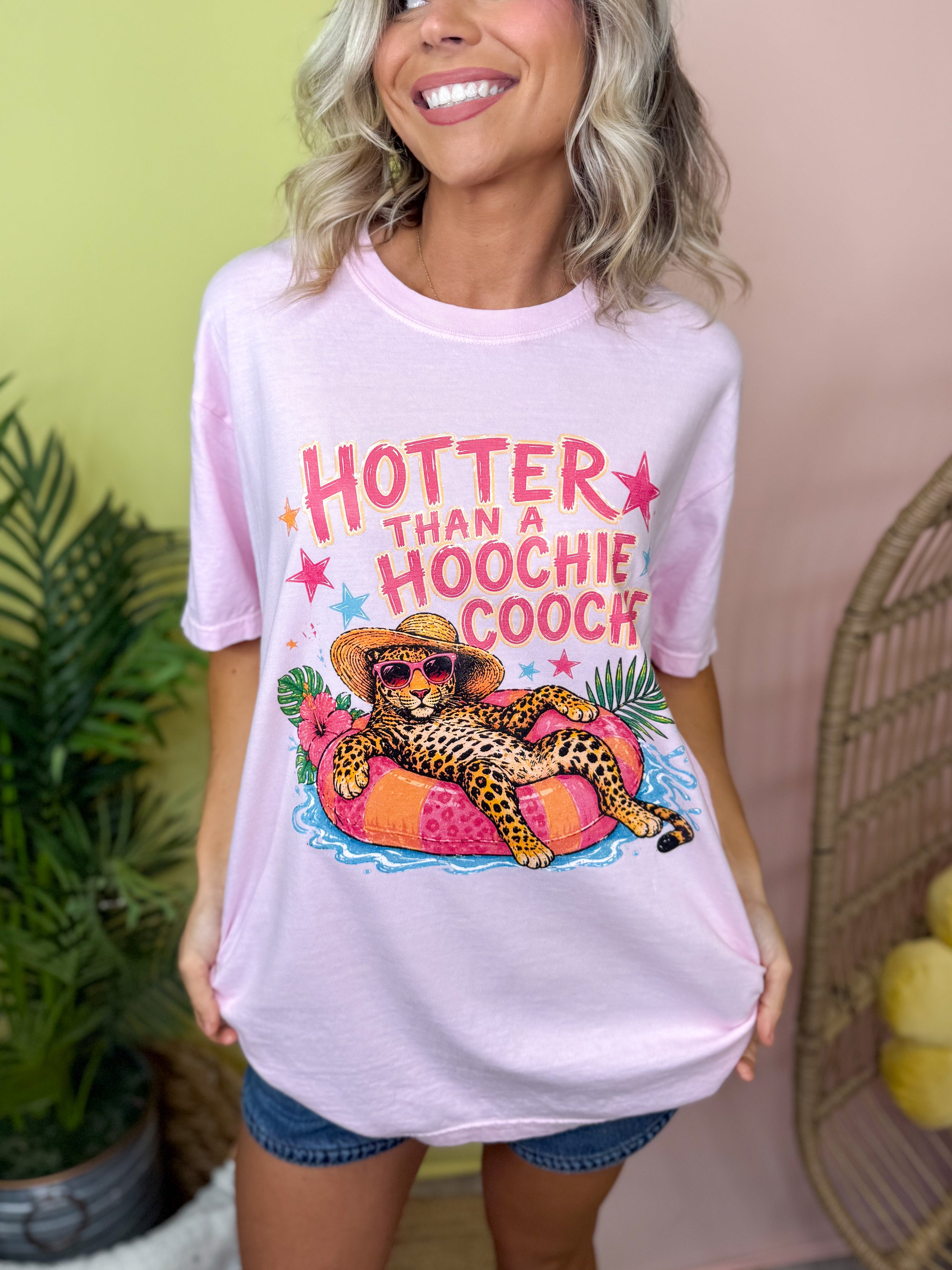 Hoochie Coochie Leopard Graphic Tee-130 Graphic Tees-Heathered Boho-Heathered Boho Boutique, Women's Fashion and Accessories in Palmetto, FL