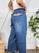 Nostalgia Wide Leg Denim Pants-150 PANTS-BlueVelvet-Heathered Boho Boutique, Women's Fashion and Accessories in Palmetto, FL