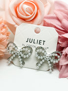 Double Bow Post Earrings-310 Jewelry-RM Manufacturing-Heathered Boho Boutique, Women's Fashion and Accessories in Palmetto, FL