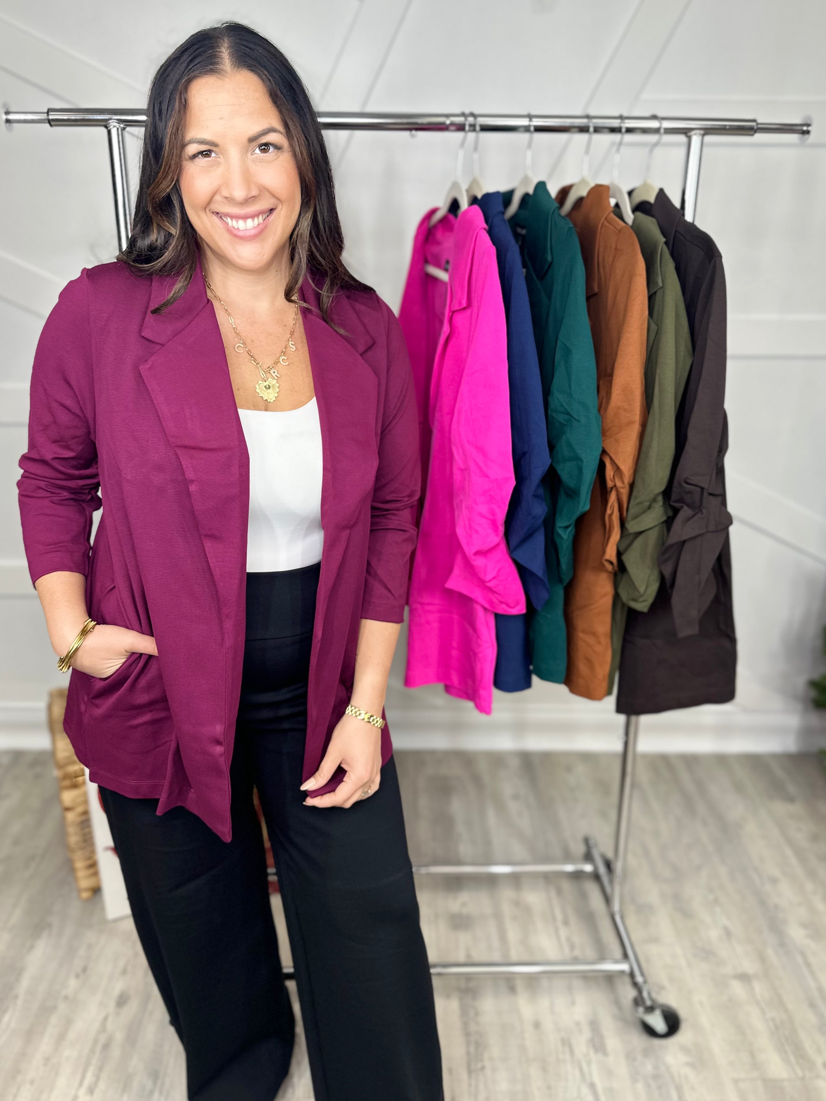 RESTOCK : Magic Maker Blazer-200 Jackets/Shackets-DEAR SCARLETT-Heathered Boho Boutique, Women's Fashion and Accessories in Palmetto, FL