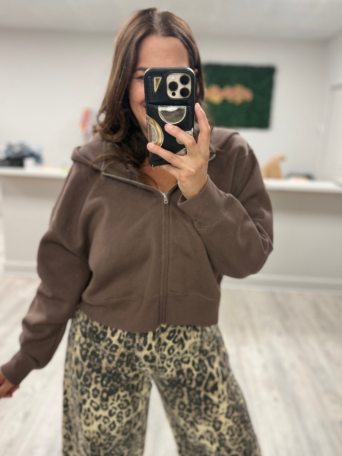 Boho Girlies Must Have Fleece Full Zip Hoodie-200 JACKETS/SHACKETS-Lane 7-Heathered Boho Boutique, Women's Fashion and Accessories in Palmetto, FL