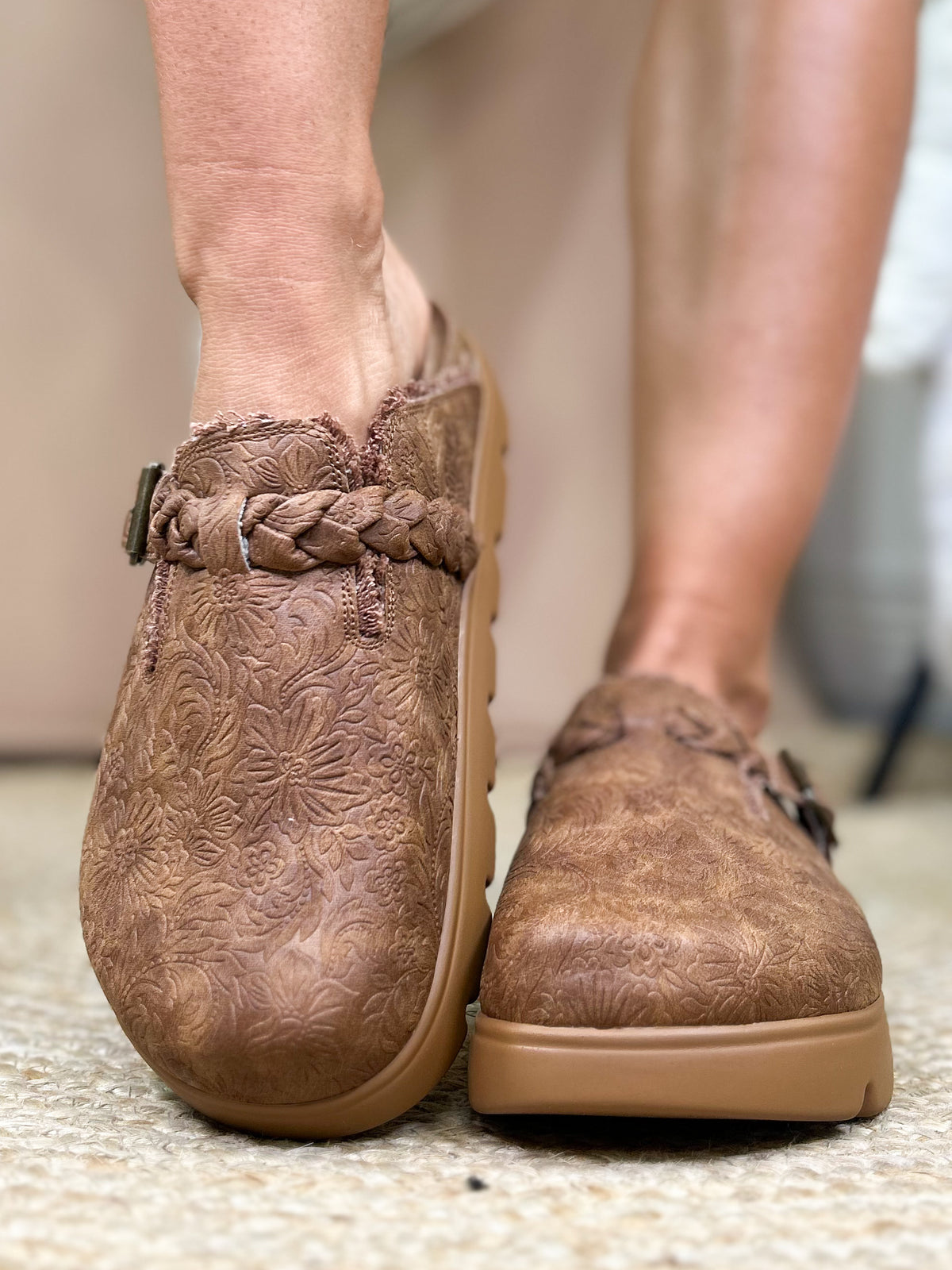 Tooled Cali Mule-350 SHOES-Very G-Heathered Boho Boutique, Women's Fashion and Accessories in Palmetto, FL
