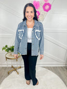 Cupid's Shacket-200 Jackets/Shackets-Davi & Dani-Heathered Boho Boutique, Women's Fashion and Accessories in Palmetto, FL