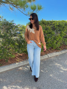 Visionary Sweater-125 SWEATER-J.NNA-Heathered Boho Boutique, Women's Fashion and Accessories in Palmetto, FL