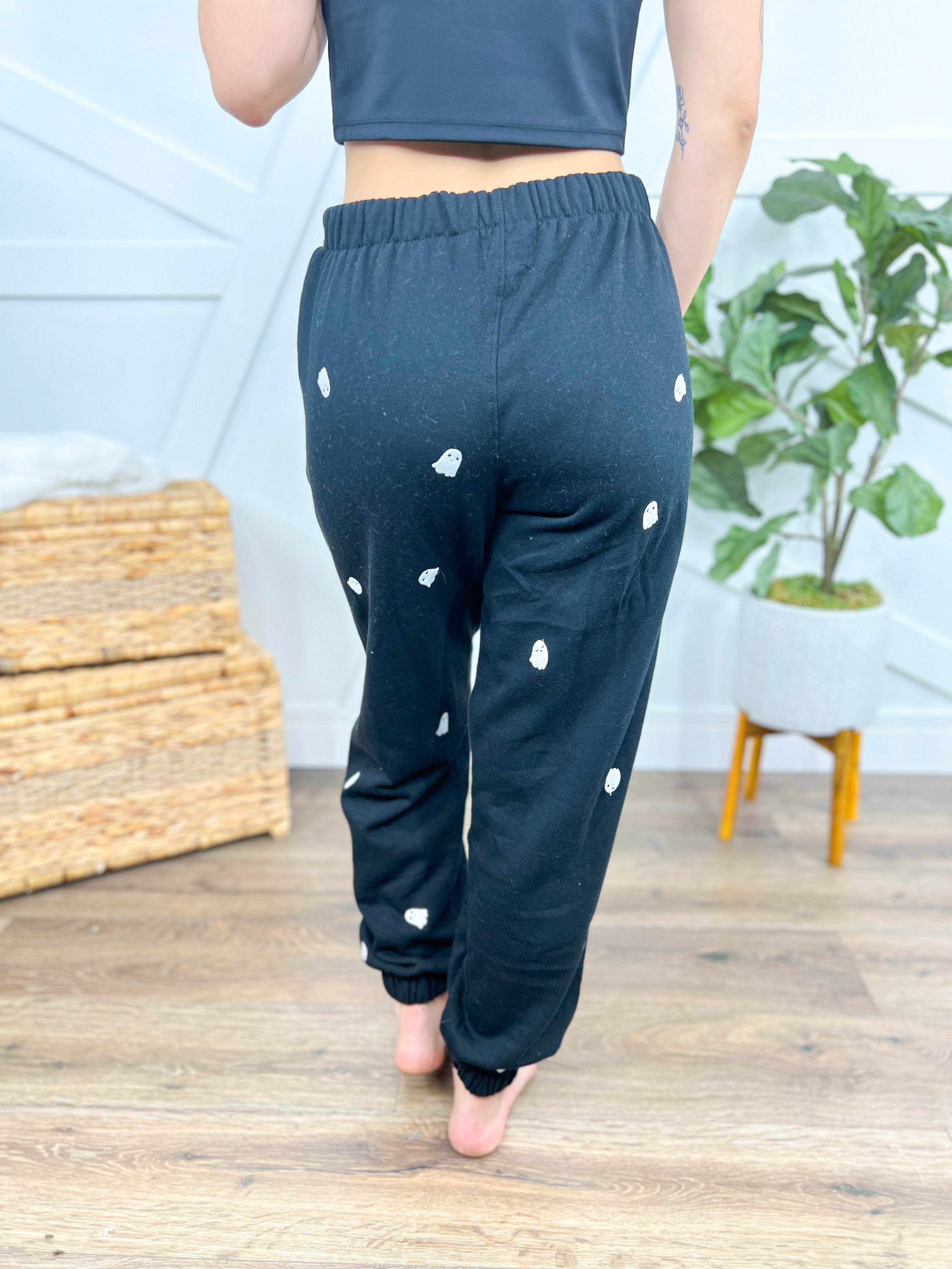 My Boo Joggers-150 PANTS-Ampersand-Heathered Boho Boutique, Women's Fashion and Accessories in Palmetto, FL