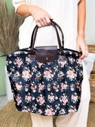 Garden Foldable Tote Bag-320 Bags-Clovered Accessories-Heathered Boho Boutique, Women's Fashion and Accessories in Palmetto, FL