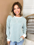 The Harvest Days Striped Top-120 LONG SLEEVE TOPS-ZENANA-Heathered Boho Boutique, Women's Fashion and Accessories in Palmetto, FL