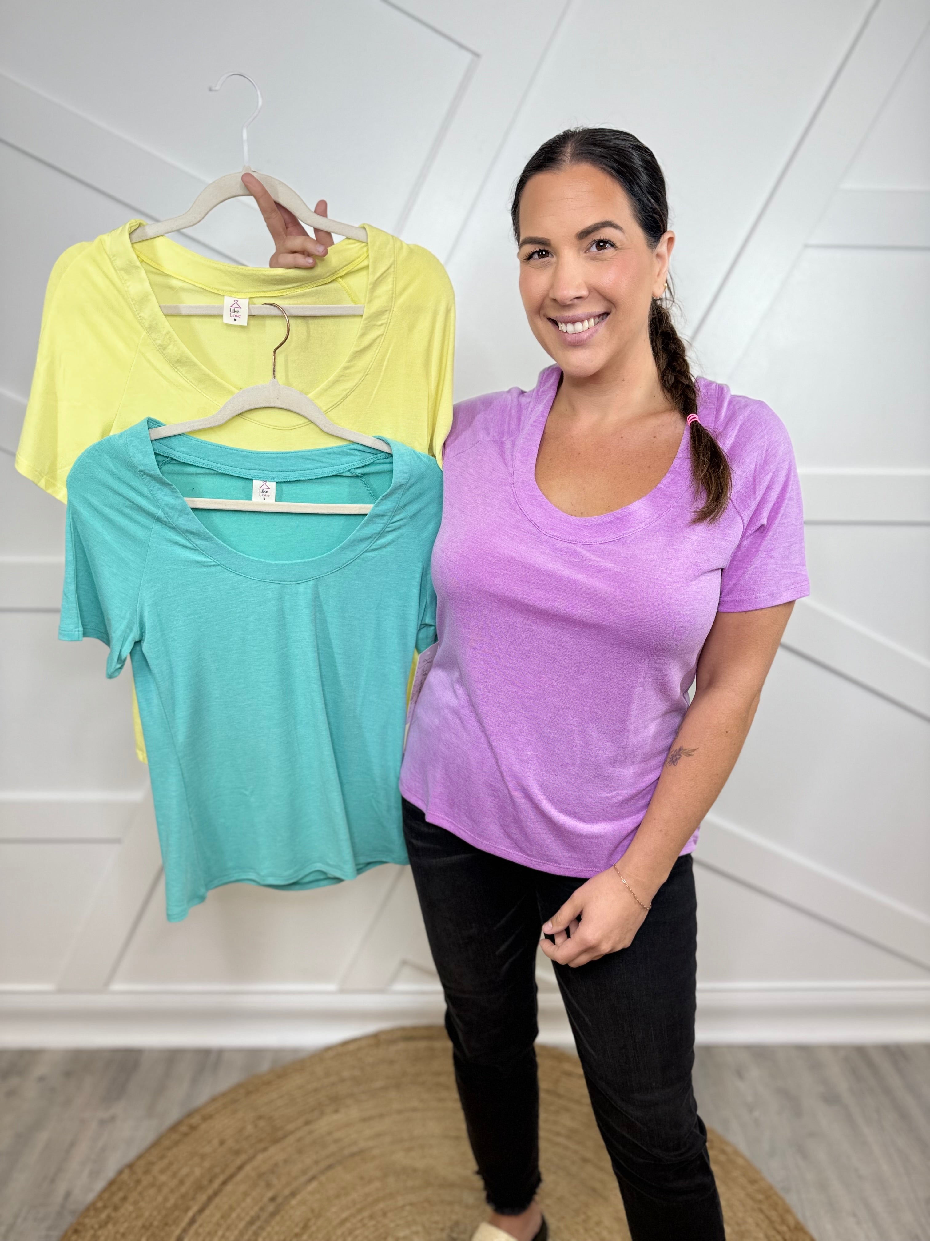 Amuse Me Top-110 SHORT SLEEVE TOP-Sew In Love-Heathered Boho Boutique, Women's Fashion and Accessories in Palmetto, FL