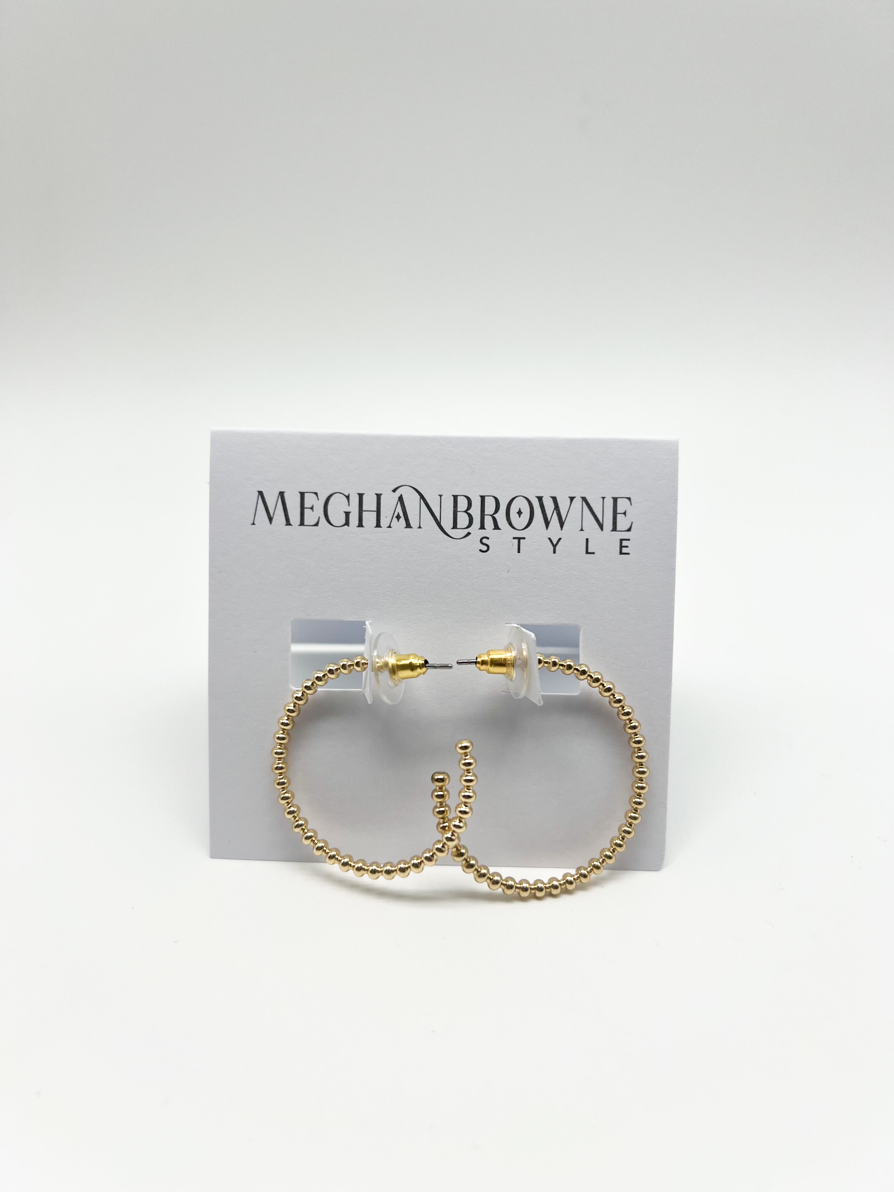 Ruth Hoop Earring-310 Jewelry-Meghan Browne Style-Heathered Boho Boutique, Women's Fashion and Accessories in Palmetto, FL