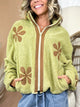 Flower Child Sherpa Jacket-200 JACKETS/SHACKETS-HEIMISH-Heathered Boho Boutique, Women's Fashion and Accessories in Palmetto, FL
