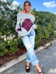 Falling For You Argyle Sweater