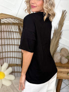 Drama Queen Top-110 SHORT SLEEVE TOP-Beige Botany-Heathered Boho Boutique, Women's Fashion and Accessories in Palmetto, FL