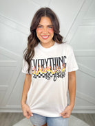 Everything Is Fine Graphic Tee-130 Graphic Tees-Heathered Boho-Heathered Boho Boutique, Women's Fashion and Accessories in Palmetto, FL