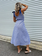 Sunline Tie-Strap Dress-230 DRESSES/JUMPSUITS/ROMPERS-DAVI & DANI-Heathered Boho Boutique, Women's Fashion and Accessories in Palmetto, FL