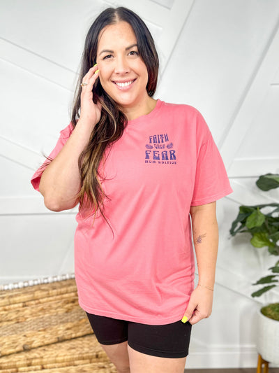 Faith Over Fear Mom Edition Graphic Tee-130 Graphic Tees-Heathered Boho-Heathered Boho Boutique, Women's Fashion and Accessories in Palmetto, FL