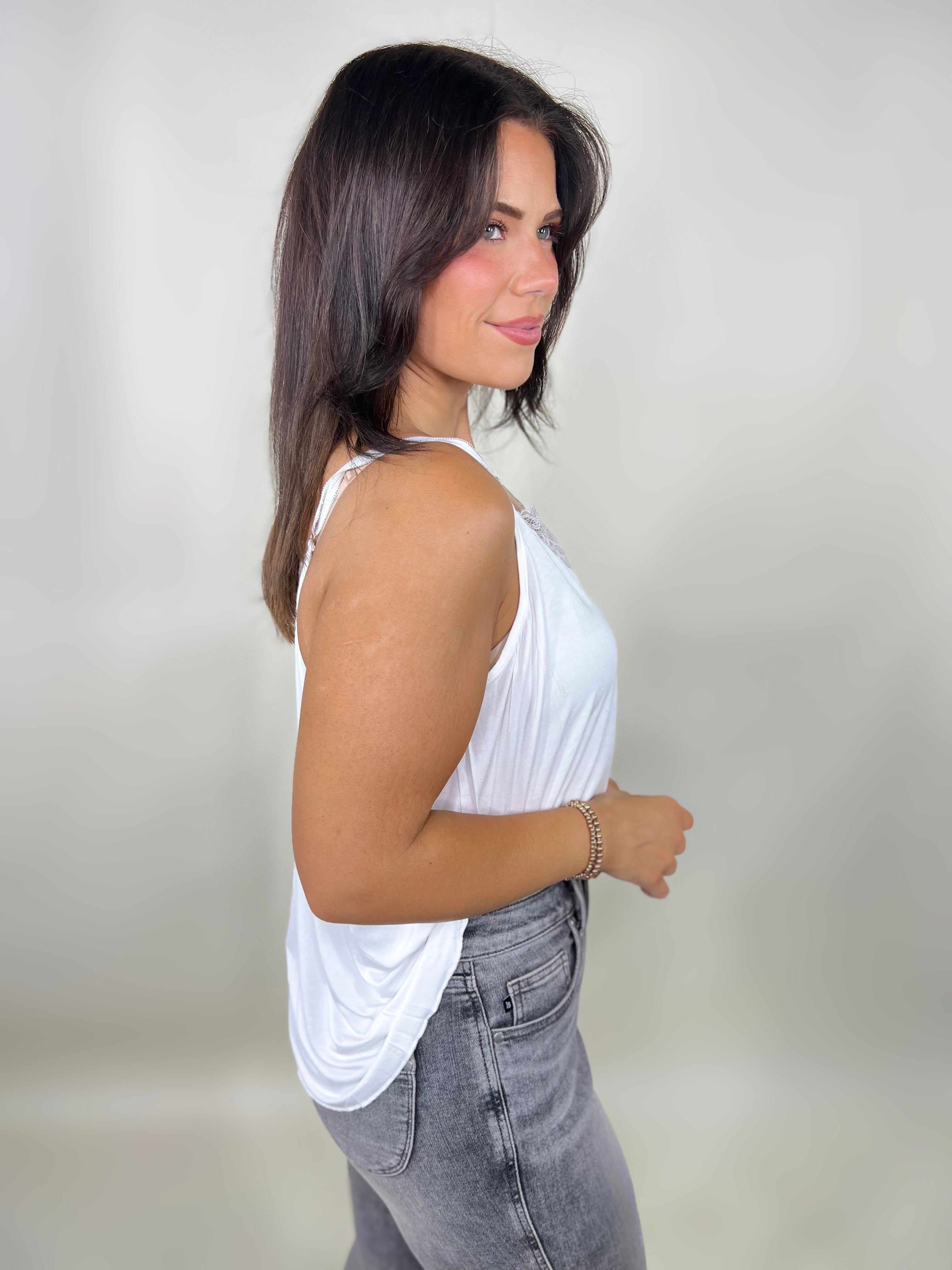 Breath Taking Tank Top-100 Tank/Crop Tops-Pol-Heathered Boho Boutique, Women's Fashion and Accessories in Palmetto, FL