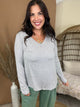 The Better Than Basic V-Neck Top-120 LONG SLEEVE TOPS-ZENANA-Heathered Boho Boutique, Women's Fashion and Accessories in Palmetto, FL