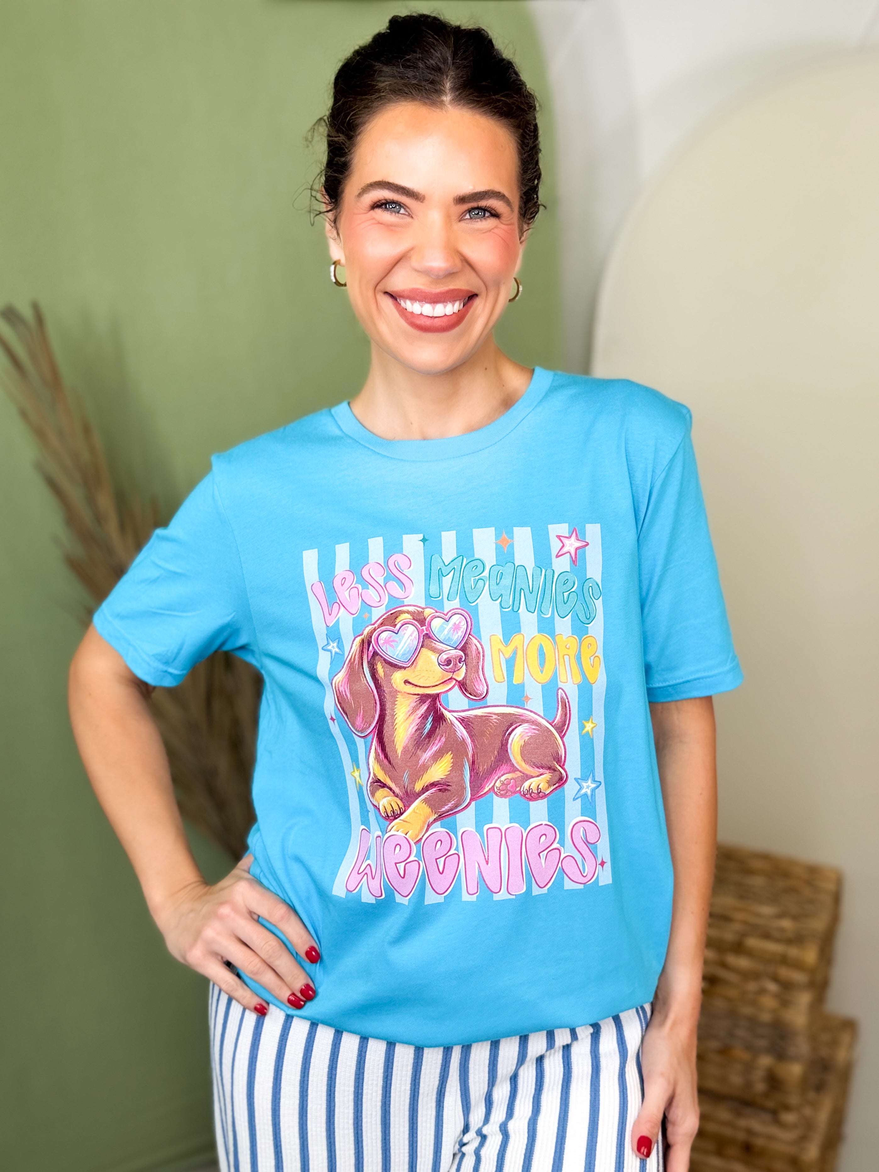 Less Meanies Graphic Tee-130 GRAPHIC TEE-Heathered Boho-Heathered Boho Boutique, Women's Fashion and Accessories in Palmetto, FL