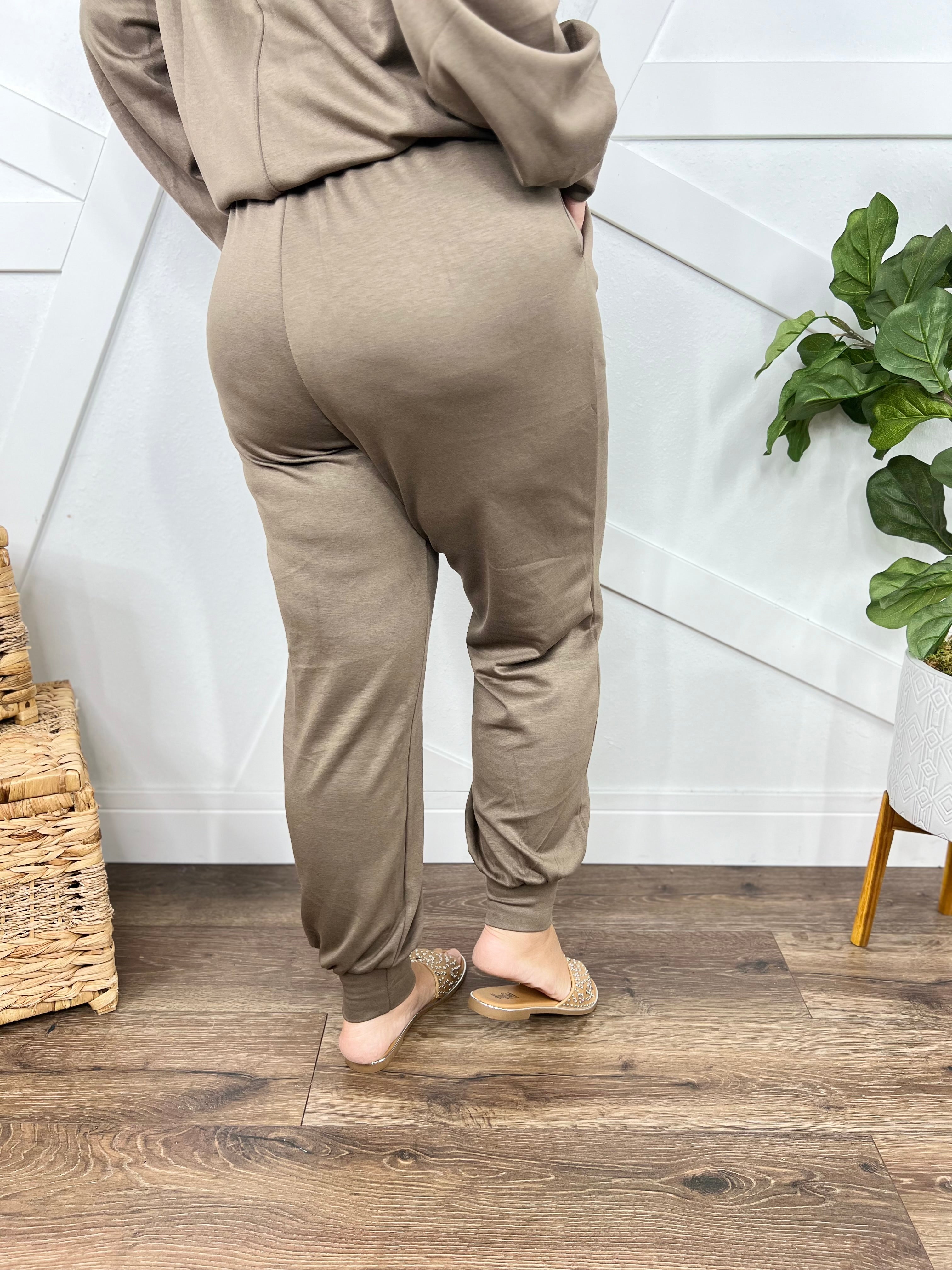 RESTOCK : Everest Joggers-150 PANTS-White Birch-Heathered Boho Boutique, Women's Fashion and Accessories in Palmetto, FL