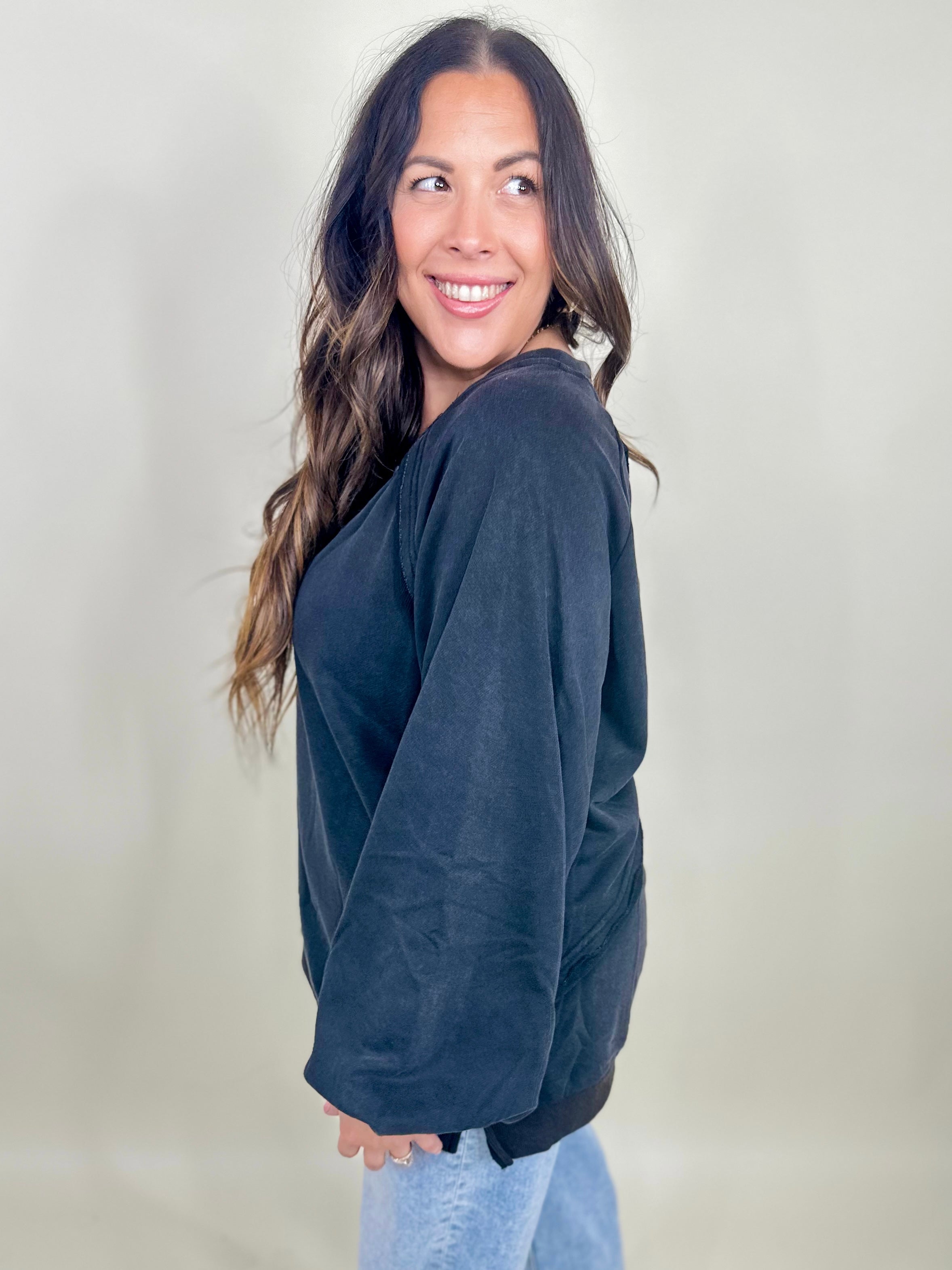 RESTOCK : Got Your Back Long Sleeve Top-120 Long Sleeve Tops-Pol-Heathered Boho Boutique, Women's Fashion and Accessories in Palmetto, FL