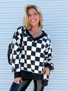 Restock: Reality Check Sweatshirt-120 LONG SLEEVE TOPS-ODDI-Heathered Boho Boutique, Women's Fashion and Accessories in Palmetto, FL