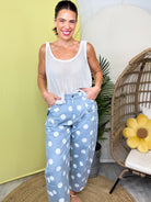 Playful Poise Polka Dot Pants-150 PANTS-ODDI-Heathered Boho Boutique, Women's Fashion and Accessories in Palmetto, FL