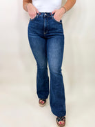 Rocky Mountain Tummy Control Flare Jeans by Judy Blue-190 Jeans-Judy Blue-Heathered Boho Boutique, Women's Fashion and Accessories in Palmetto, FL