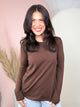 The Everyday Essential Long Sleeve Top-120 LONG SLEEVE TOPS-ZENANA-Heathered Boho Boutique, Women's Fashion and Accessories in Palmetto, FL