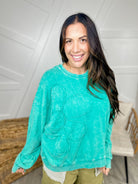 RESTOCK : Waiting to Bloom Top-120 Long Sleeve Tops-Easel-Heathered Boho Boutique, Women's Fashion and Accessories in Palmetto, FL