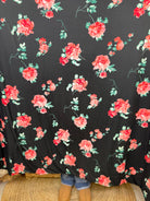 Black Tie Bloom Dreamer Blanket-340 Other Accessories-Heathered Boho-Heathered Boho Boutique, Women's Fashion and Accessories in Palmetto, FL