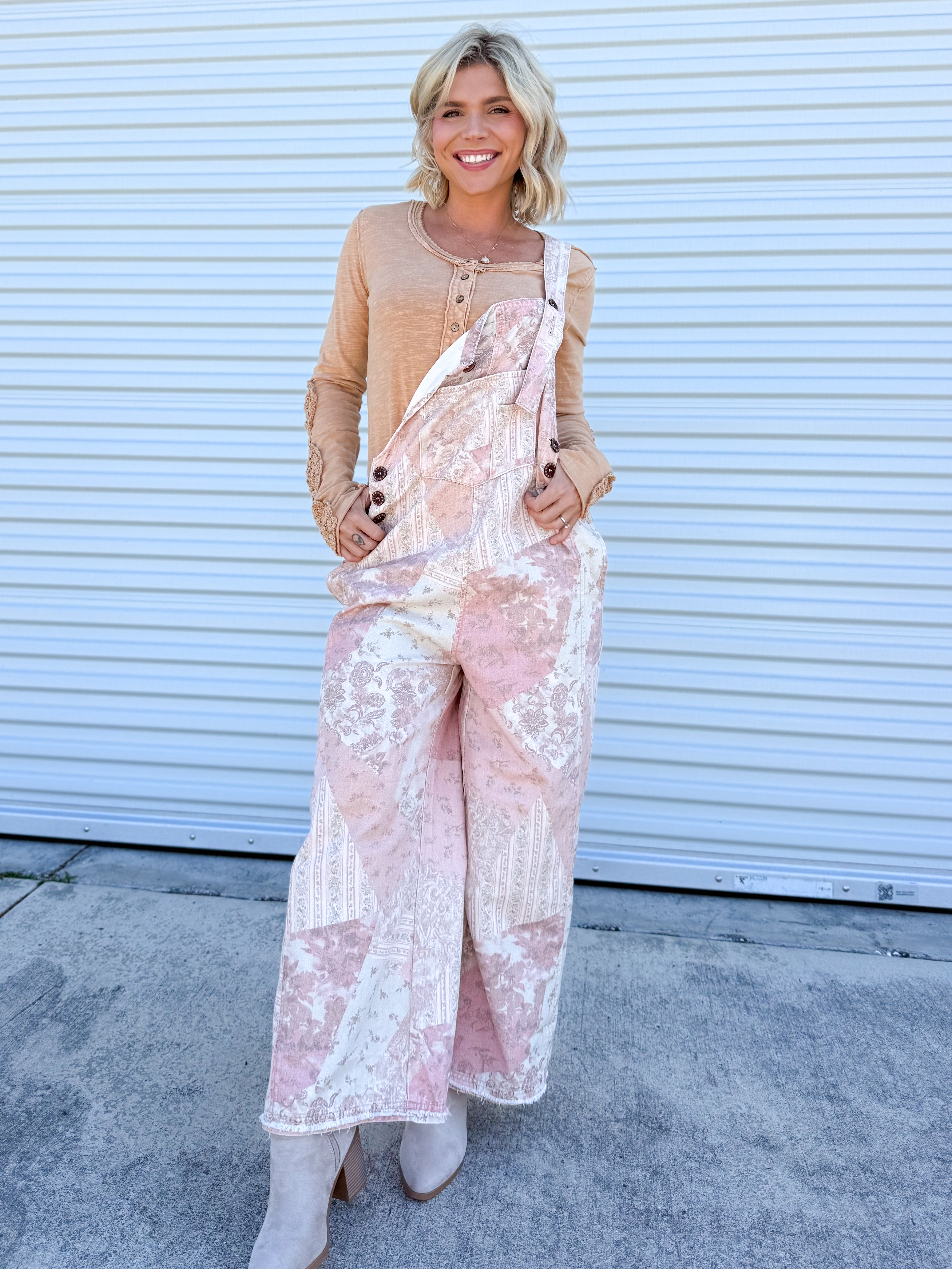 Out For the Day Overalls-230 DRESSES/JUMPSUITS/ROMPERS-EASEL-Heathered Boho Boutique, Women's Fashion and Accessories in Palmetto, FL