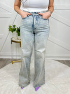 Timeless Tummy Control Wide Leg by Judy Blue-190 Jeans-Judy Blue-Heathered Boho Boutique, Women's Fashion and Accessories in Palmetto, FL