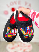 Love Slippers - Black-350 Shoes-Yoki-Heathered Boho Boutique, Women's Fashion and Accessories in Palmetto, FL