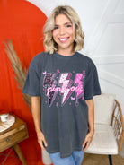 BCA Lightning Bolts Graphic Tee-Pepper-130 Graphic Tees-Heathered Boho-Heathered Boho Boutique, Women's Fashion and Accessories in Palmetto, FL