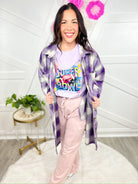 Super Bowl Graphic Tee - Orchid-130 Graphic Tees-Heathered Boho-Heathered Boho Boutique, Women's Fashion and Accessories in Palmetto, FL