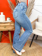 Retrograde Tummy Control Bootcut by Judy Blue-190 JEANS-Judy Blue-Heathered Boho Boutique, Women's Fashion and Accessories in Palmetto, FL