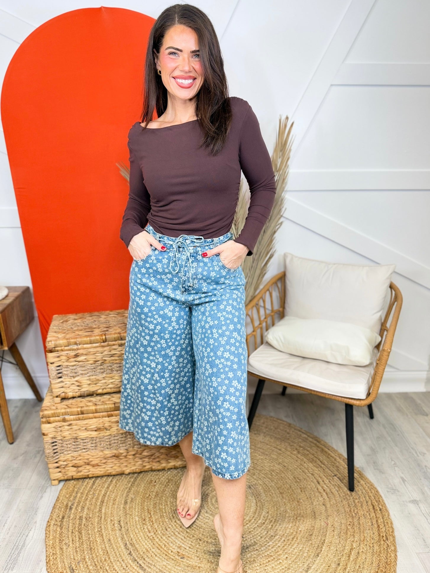 Bloomed Jeans-190 Jeans-SEW IN LOVE-Heathered Boho Boutique, Women's Fashion and Accessories in Palmetto, FL