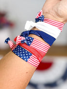 American Flag Hair Tie Set-340 Other Accessories-Funteze-Heathered Boho Boutique, Women's Fashion and Accessories in Palmetto, FL
