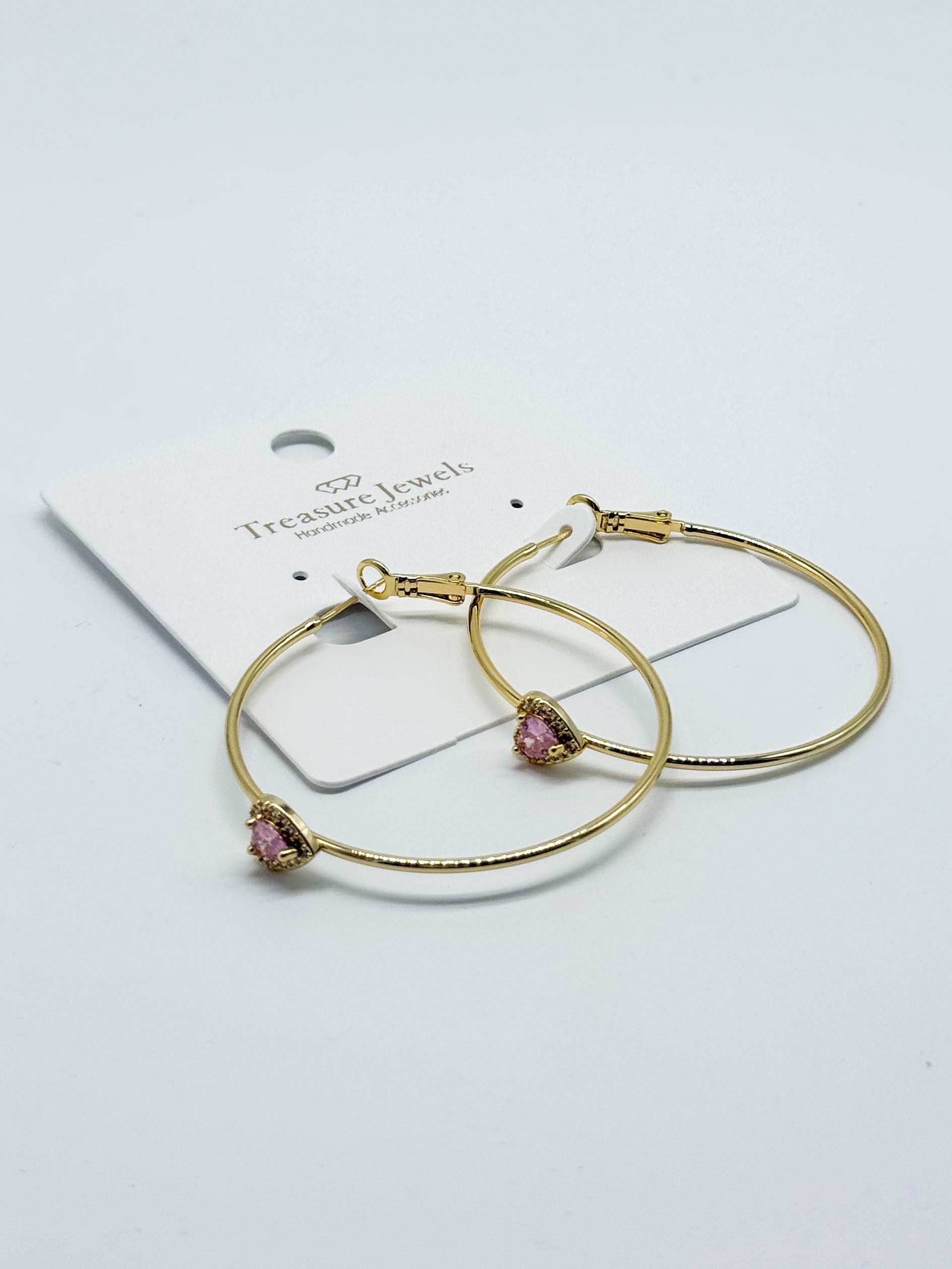 DOORBUSTER: Radiance Heart Hoop-310 Jewelry-Treasure Jewels-Heathered Boho Boutique, Women's Fashion and Accessories in Palmetto, FL