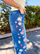 Restock: Denim Bloom Jeans-190 JEANS-BLUE VELVET-Heathered Boho Boutique, Women's Fashion and Accessories in Palmetto, FL