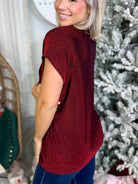 Easy Days Top-110 SHORT SLEEVE TOP-SEW IN LOVE-Heathered Boho Boutique, Women's Fashion and Accessories in Palmetto, FL