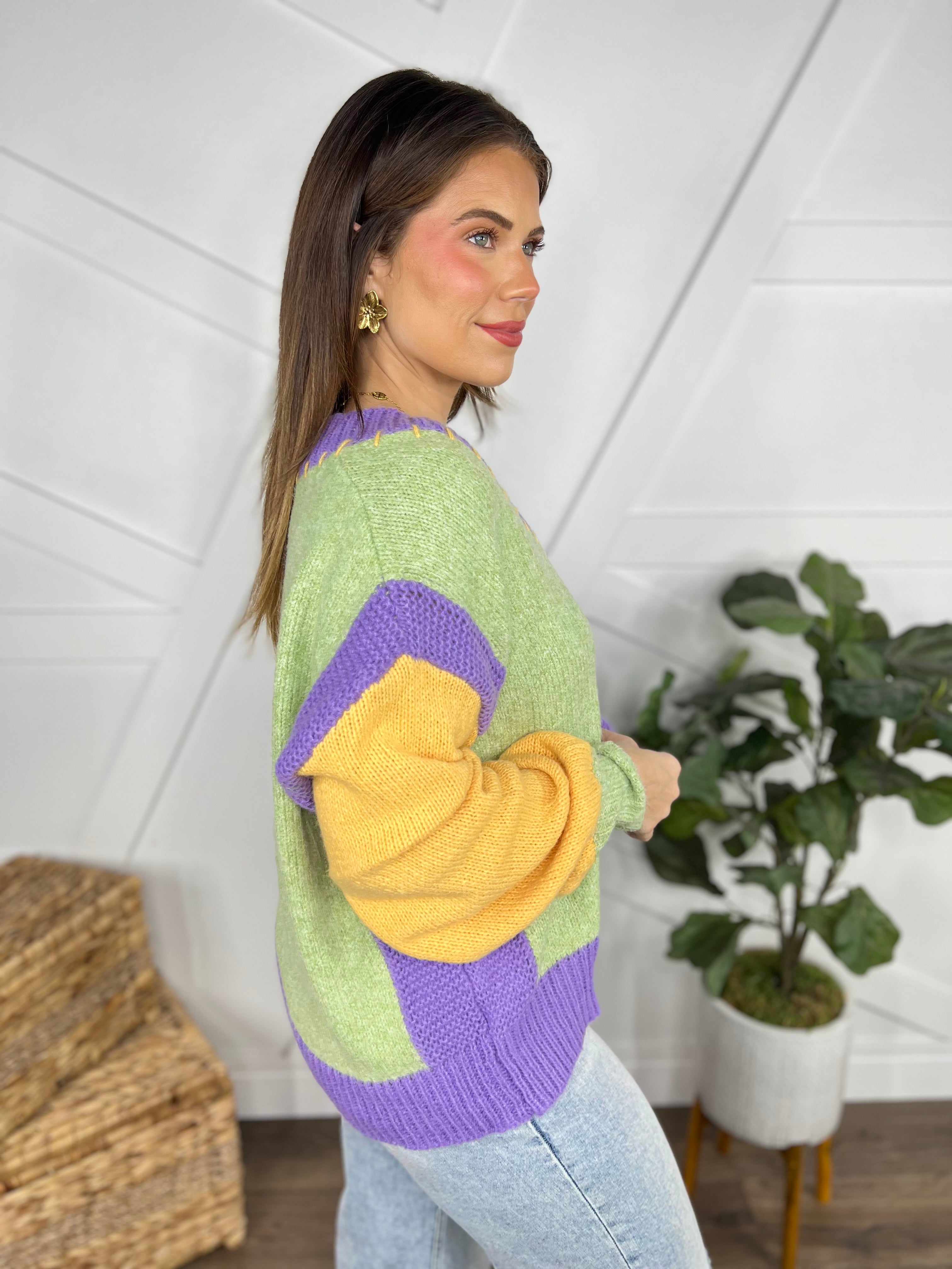 In Stitches Sweater-400 Takeover/Pre-Order-Easel-Heathered Boho Boutique, Women's Fashion and Accessories in Palmetto, FL