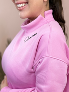 Chosen Cloud Embroidered Sweatshirt-125 Sweater-Heathered Boho-Heathered Boho Boutique, Women's Fashion and Accessories in Palmetto, FL