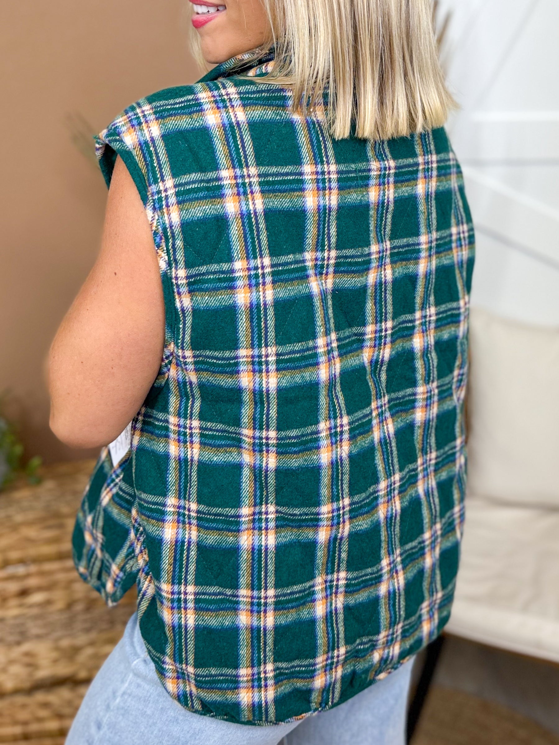 Big Chill Puffer Vest-200 JACKETS/SHACKETS-HAPTICS-Heathered Boho Boutique, Women's Fashion and Accessories in Palmetto, FL