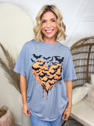 Halloween Heart Graphic Tee-130 Graphic Tees-Heathered Boho-Heathered Boho Boutique, Women's Fashion and Accessories in Palmetto, FL