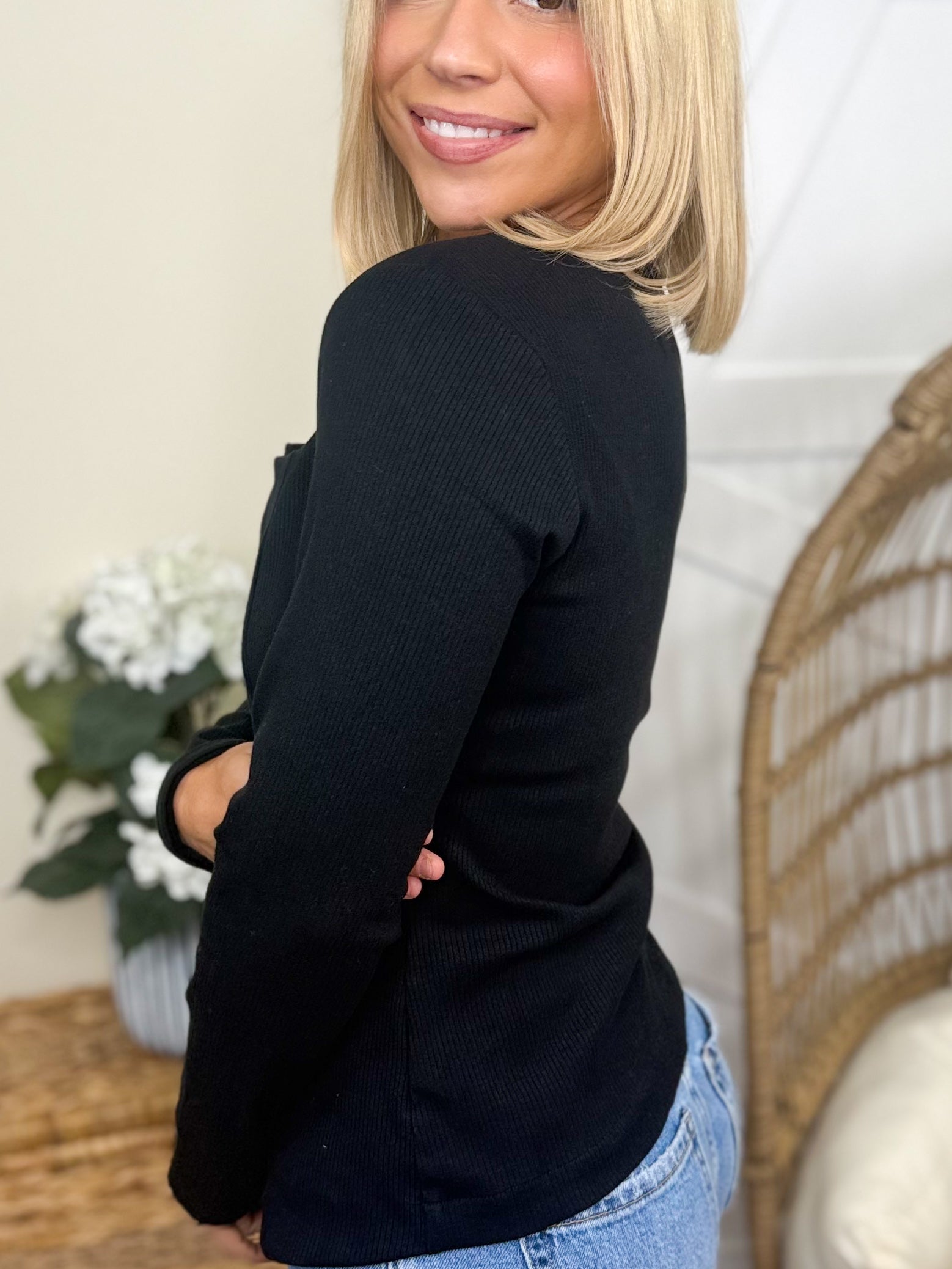 RESTOCK: Greatest Feeling Top-120 Long Sleeve Tops-White Birch-Heathered Boho Boutique, Women's Fashion and Accessories in Palmetto, FL