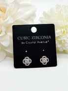 Small Crystal Flower Stud-310 Jewelry-RM Manufacturing-Heathered Boho Boutique, Women's Fashion and Accessories in Palmetto, FL