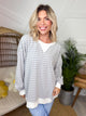 Restock: Something Borrowed Top-120 LONG SLEEVE TOPS-ZENANA-Heathered Boho Boutique, Women's Fashion and Accessories in Palmetto, FL
